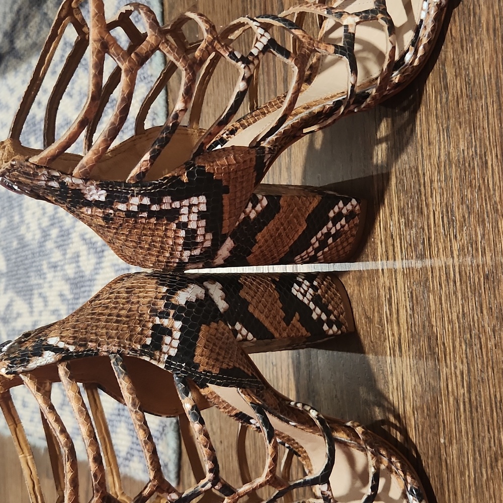 Schutz caged heeled sandal size 6.5 - Picture 2 of 5